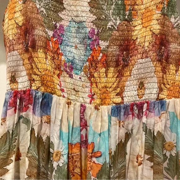 Anthropologie Moxy Collective Smocked
Floral Flutter Sleeve Sleep Dress - Picture 8 of 13